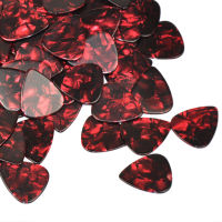 ..100pcslot 0.71mm 0.96mm 1.5m Celluloid Guitar Picks Plectrums Red Pearl for Acoustic Electric Guitar Basshot