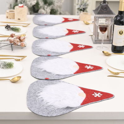 Christmas Placemat Double Usage Decorative Christmas Table Runner Combination Kits Xmas Table Decor