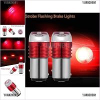 2X Red 1157 BAY15D P21/5W Strobe Flash Light Brake Blink Led Tail R