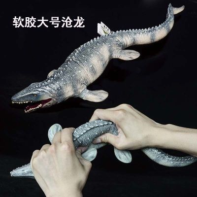 Mosasaur supersize soft glue cotton filling simulation dinosaur toy animal model of Jurassic world model dinosaur world