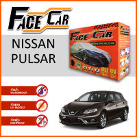 ผ้าคลุมรถ ส่งฟรี NISSAN PULSAR ตรงรุ่น กล่อง FACE CAR ผ้า HISORON อย่างดีหนาพิเศษ ป้องกันแดด ป้องกันฝน ป้องกันฝุ่น