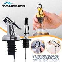 ❈☽♤ 3Pcs Oil Bottle Sprayer Wine Pourer Sauce Boat Nozzle ASB Lock Leak-Proof Stopper Wine Oil Dispenser Bottle Stopper Kitchen Tool