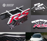 โลโก้ เพจอาร์เอส ติดกระจังหน้า แต่ง ฮอนด้า Red Metal RS Logo Front Grille Trunk Emblem Badge Sticker For Honda CITY CIVIC JAZZ FIT ACCORD CRV HRV BRV FREED BRIO MOBRIO