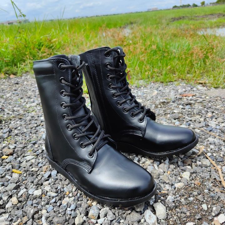 combat-boots-รองเท้าคอมแบท-รุ่นพื้นเรือ-มีซิป-สูง9นิ้ว