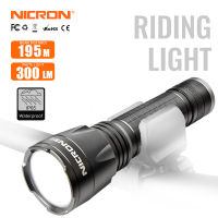 Nicron ไฟฉาย N63 5w วัตต์ขนาดกะทัดรัด USB re มีค่าใช้จ่ายไฟฉาย 300lm 195 เมตรยาวระยะลำแสงกันน้ำ IP68 บ้านไฟฉายโคมไฟสำหรับ househole ขี่ EDC n63