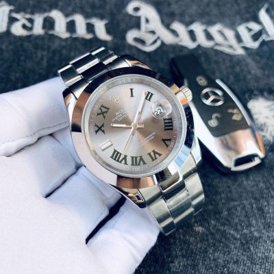 Rolex Journal Series นาฬิกาชั้นดีนาฬิกาจักรกลพร้อมปฏิทินนาฬิกาผู้ชาย