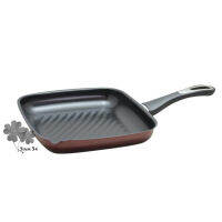 กระทะย่าง 26x28x4.2 ซม. PAN-GRILLDER สีดำ