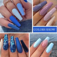 UR SUGAR 7.5ml UV Polish Glitter Soak Off UV Gel Blue Series Manicuring Gel Nail Art