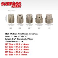 【Factory-direct】 MBJ Amll SURPASS HOBBY ชุดเกียร์มอเตอร์3.175มม.,5ชิ้น32DP 48DP 64DP M0.6 12T-50T สำหรับ1/10 1/8 RC รถ Scx10 Traxxas Trx4