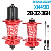 Koozer ฮับ XM490ที่ปิดผนึกแบริ่งฮับจักรยานเสือภูเขา MTB สามารถผ่าน28 32 36รูจักรยานดิสก์เบรคฮับสำหรับ K7 HG SX NX XD MS 12S