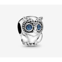 [พร้อมส่ง สินค้าแท้ ?] Pandora Sparkling Owl Charm
