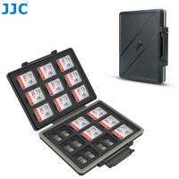 JJC 54 Slots SD Microsd Card Case Waterproof Memory Card Holder Anti-Static Storage Box for 18 SD Cards 36 TF/Micro SD Cards