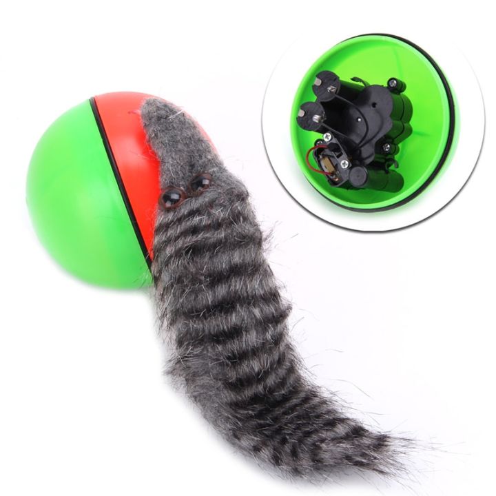 ของเล่นแสนตลกสำหรับสุนัขและแมวของเล่นที่ทำให้เคลื่อนไหวได้สำหรับบอลกลิ้ง