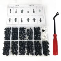 Car Body Plastic Push Pin Rivet Fasteners Trim Moulding Clip Screwdriver 350Pcs Plastic Push Pin Rivet Moulding Clip Set