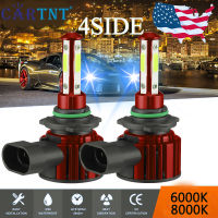 CarTnT 2PCS LED 20000LM ไฟหน้ารถหลอดไฟ H7 H8 H9 H11ไฟรถ9005 HB3 9006 HB4อัตโนมัติ6000K 8000K หลอดไฟ LED 12V