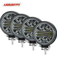 ANMINGPU 4นิ้ว102W Mini ขับรถแถบแสงสำหรับทำงาน12V 24V Spot ไฟ LED บาร์สำหรับรถกระบะ SUV 4WD 4X4มอเตอร์ ATV รถจี๊ปรถแทรกเตอร์ไฟตัดหมอก