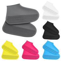 New Silicone WaterProof Shoe Covers Reusable Rain Shoe Covers Uni Shoes Protector Anti-slip Rain Boot Pads For Rainy Day