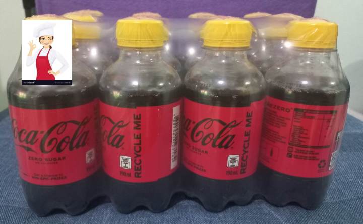 (1 case) Zero Sugar Coke Zero Swakto Coca-Cola (12 pcs X 190 ml) Fast ...