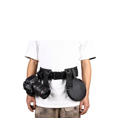 【ขาย】กล้อง SLR เข็มขัดคงที่มัลติฟังก์ชั่การถ่ายภาพเข็มขัดปีนเขาเลนส์กระเป๋าสายแขวน
