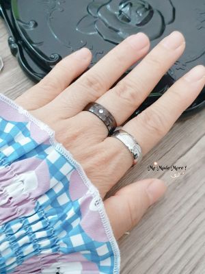แหวนเกลี้ยง แหวนแฟชั่น แหวน แหวนมินิมอล ring womenring แหวนน่ารัก เครื่องประดับ แหวนเงิน jewelry แหวนเพชรCZ แหวนสีดำ แหวนสแตนเลส stainlessring แหวนคู่