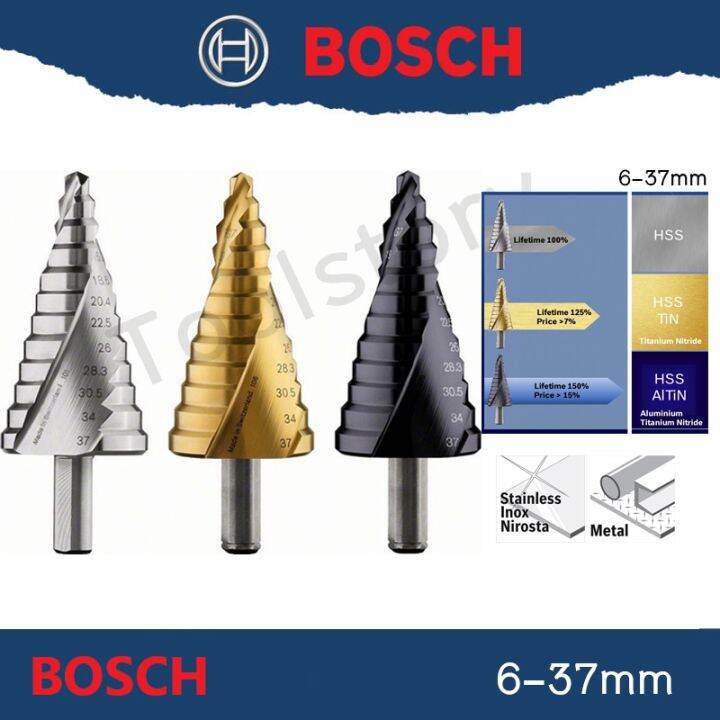 Bosch Step Drill 637mm ดอกเจดีย์ Lazada.co.th