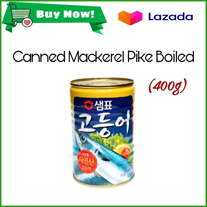 Canned Mackerel Pike Boiled (400 grams) Lazada PH