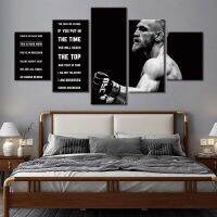 Lizhanmin Conor Mcgregor บุคคลที่มีชื่อเสียงภาพวาดผ้าใบ HD พิมพ์5ชิ้นกรอบตกแต่งบ้านผนังศิลปะ