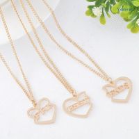 Yeahwin 3 pcs Best Friend Necklaces Sharring Pendants and Chain BFF