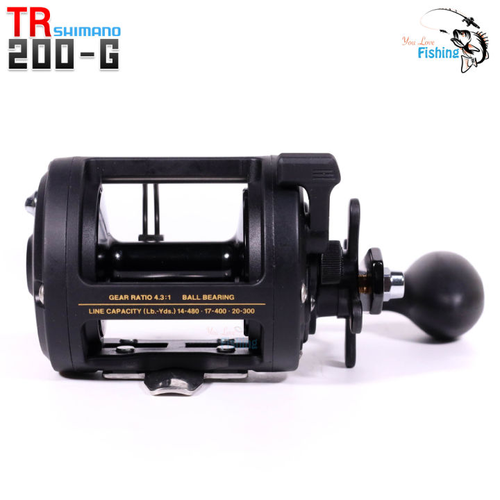 รอกชิมาโน่-ใหม่ปี-2023-ของแท้-ประกันอีสเทิร์น-shimano-tr200-g-น็อปทรงรักบี้จับถนัดมือ-เหมาะสำหรับตกหน้าดิน-ตกทะเล