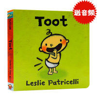 A hair series toot fart beep behavior habit cultivation English original picture book Leslie Patricelli little hairy children dirty children enlightenment cognition cardboard book parent-child interaction 0-3 years old David cant