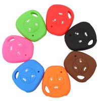 dvfggv jingyuqin Silicone Rubber Car Key Cover Case For Lada Largus Kalina Granta Priora Remote Key Shell Protecor 3Buttons Replacement