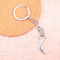 20pcs 50*12mm dagger Pendants DIY Men Car Key Chain Ring Holder Keyring Souvenir Jewelry Gift