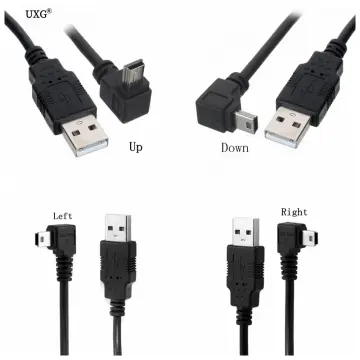 5M 3M Up Down Left Right Angled 90 Degree USB Micro USB Male to