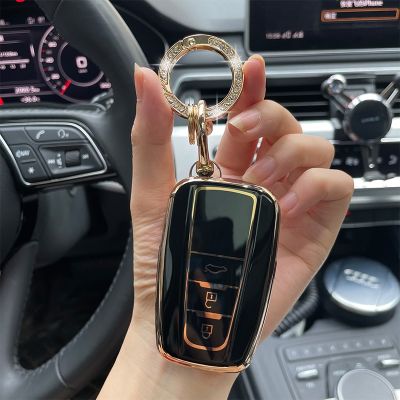 [HOT CPPPPZLQHEN 561] Rhinestone Keyring TPU รถสำหรับ Toyota Prius Camry Corolla C HR CHR รถ RAV4 2017 2018 2019 2020 Prado 2017 2018