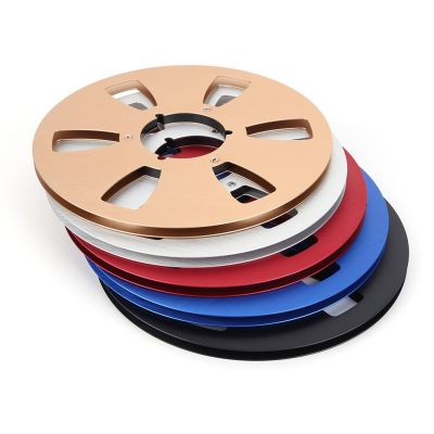 6 Hole Empty Aluminum Disc 10.5 Inch Empty Tape Reel Bending-resistance Wear-resistant Replacement for Studer ReVox/TEAC/BASF Adhesives Tape