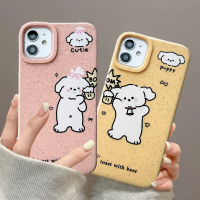 เคส RouJiang สำหรับ iPhone 15 14 13 12 11 Pro Max X Xr Xs Max 7 8 Plus SE 2020ลายการ์ตูนสุดคลาสสิคน่ารักเคสโทรศัพท์ลูกสุนัข