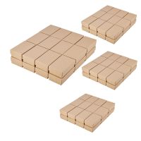 96PCS Kraft Paper Gift Box Small Kraft Paper Jewelry Box Handmade Cardboard Packing Gift Box Wedding Decorations