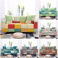 「Xibu workshop」ผ้าคลุมโซฟาพิมพ์ลายคลาสสิก ElasticPattern Sofa Slipcovers ForRoom L-Shape Couch Cover