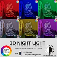 ไฟ Led Alita Battle Angel รูปสำหรับห้องนอนตกแต่ง Night Light วันเกิดของขวัญ Kids Room 3d โคมไฟตั้งโต๊ะ Manga nm