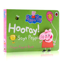 Says Peppa Finger Puppet Book piggy piggy Peppa Pig pink pig sister refers to even paper board book. English original version refers to English version of parent-child interaction paperboard Book English book.