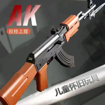 AK47 Soft Rubber Bullet Toy Gun Rifle Simulation Airsoft Gun