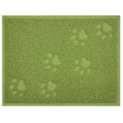 PVC Soft Portable s Home Cat Non Slip Pad Litter Mat Paws Printed Thicken Dog Easy Clean Square