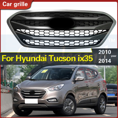 แต่งรถชิ้นส่วนรถยนต์2010-2014สำหรับ Hyundai Tucson LM Ix35กระจังหน้า ABS แบบดั้งเดิมเล็มขอบรถแข่ง1ชิ้นกระจังหน้า87Tixgportz