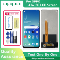 6.5 ต้นฉบับสำหรับ OPPO A74 5G สัมผัสหน้าจอ LCD แทนการประกอบสำหรับหน้าจอดิจิตอล OPPO A74 5G CPH2197 CPH2263หน้าจอ