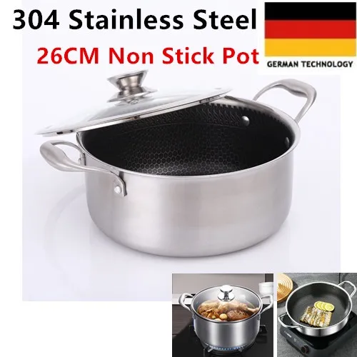 Extra Large Premium 316 Stainless Steel Non stick Honey Comb Wok