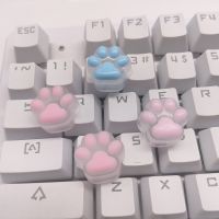 （Miss qis keycap）อะนิเมะอุ้งเท้าแมวโปร่งแสงน่ารักน่ารักน่ารักสั่งทำได้จากช่างฝีมือ Diy เชอร์รี่ Mx พวงกุญแจแฮนด์เมดคีย์บอร์ดแบบกลไกครอสแกนทำด้วยมือ