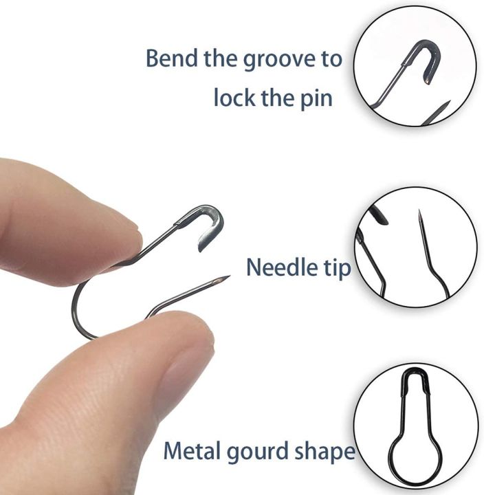 100pcs-small-metal-gourd-pins-bulb-safety-for-quilting-sewing-crafting-calabash-knitting-accessories