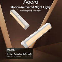 Aqara Induction LED Night Light การติดตั้งแม่เหล็กพร้อมเซ็นเซอร์วัดแสงร่างกายมนุษย์2ระดับความสว่าง8เดือนเวลาสแตนด์บาย