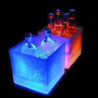 ไนท์คลับบาร์ปาร์ตี้สีสัน LED แชมเปญไวน์ Cooler ถัง Ice Barrel Decor