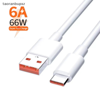 taoranbupxz 1/1.5Mile 6A 66W USB Type-C สายชาร์จเร็วสุดๆสำหรับ Xiaomi Huawei